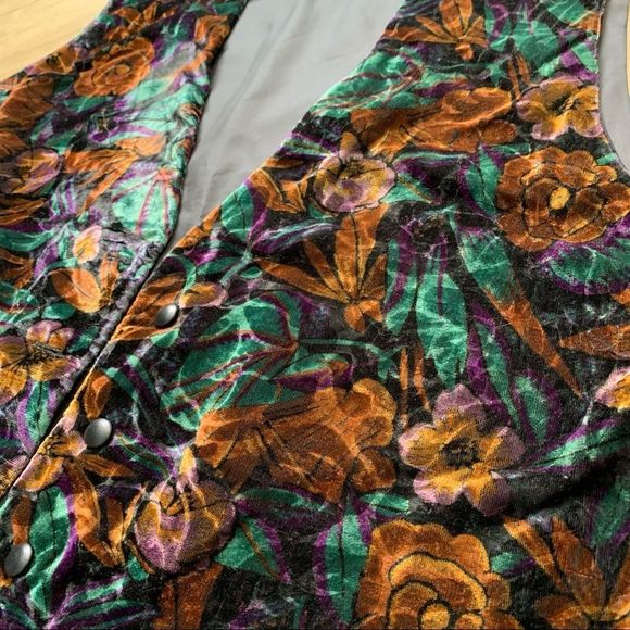 𝅺Vintage | Velvet Velour Dress Vest - Picture 4 of 8